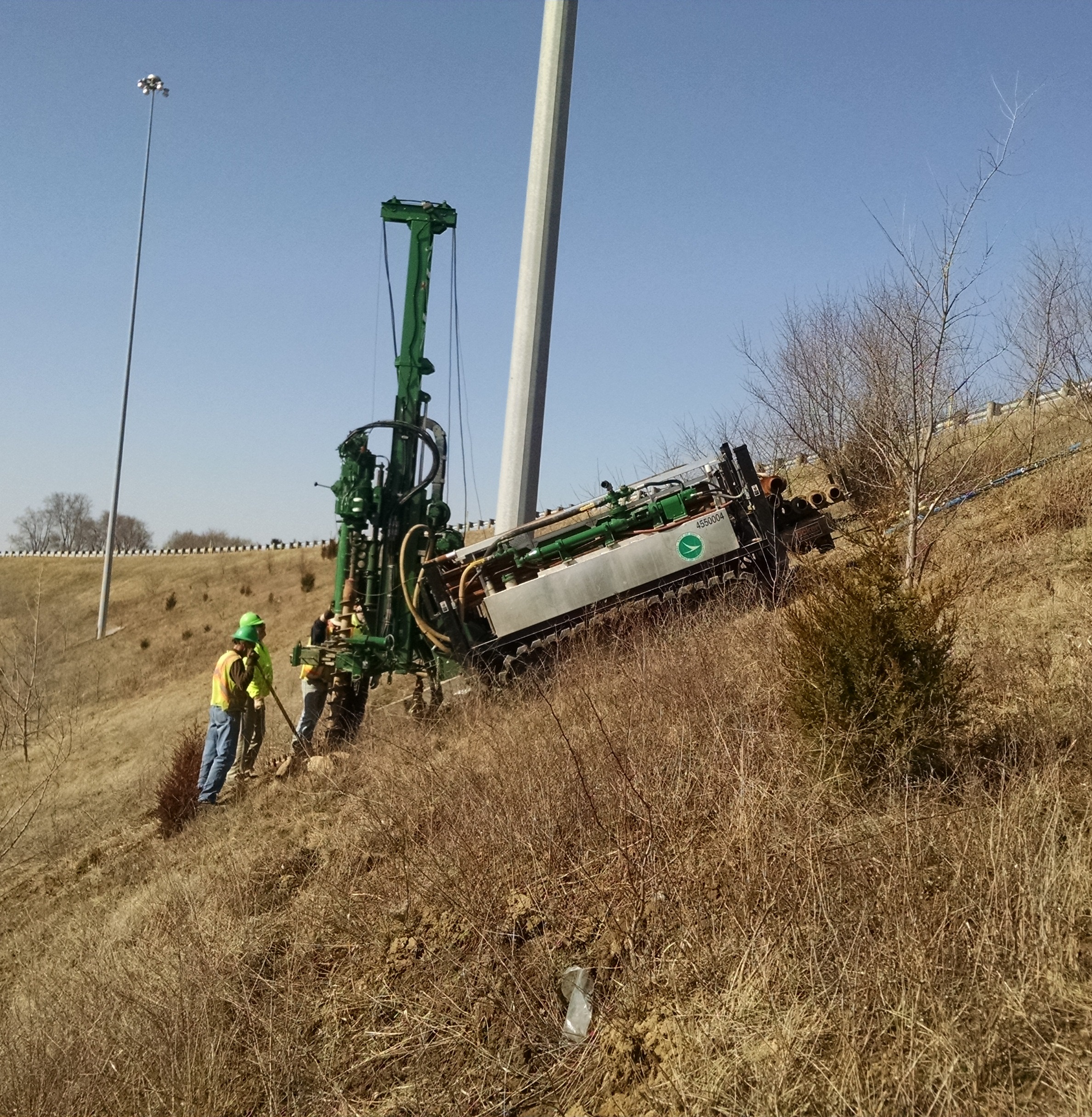 Acker XLS Rig Drilling on Slope