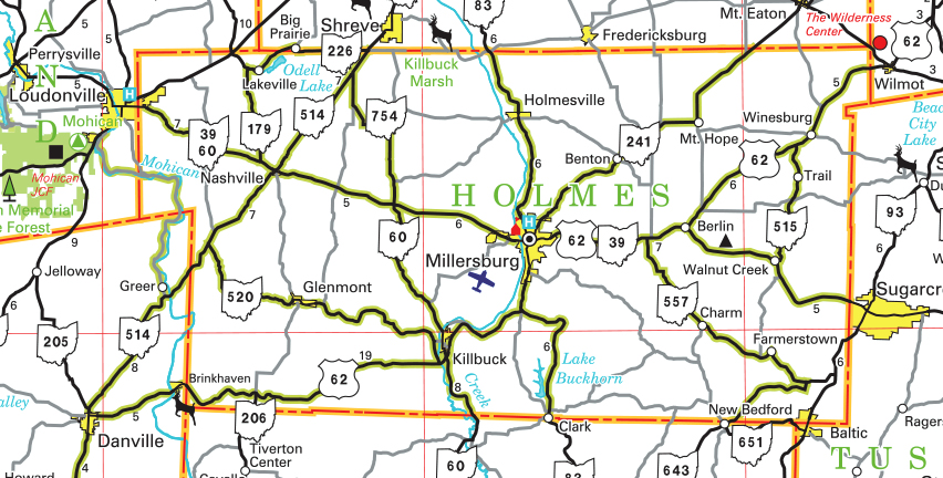 map of ohio counties. County Map - Ohio Department