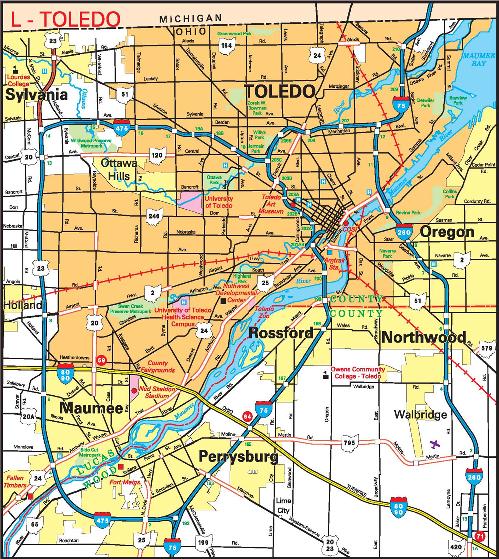 Toledo City Map Related Keywords & Suggestions - Toledo City Map ...