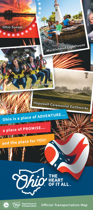 2024 Edition Ohio Transportation Map Coverf